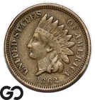 1862 Indian Head Cent Penny, Civil War Date