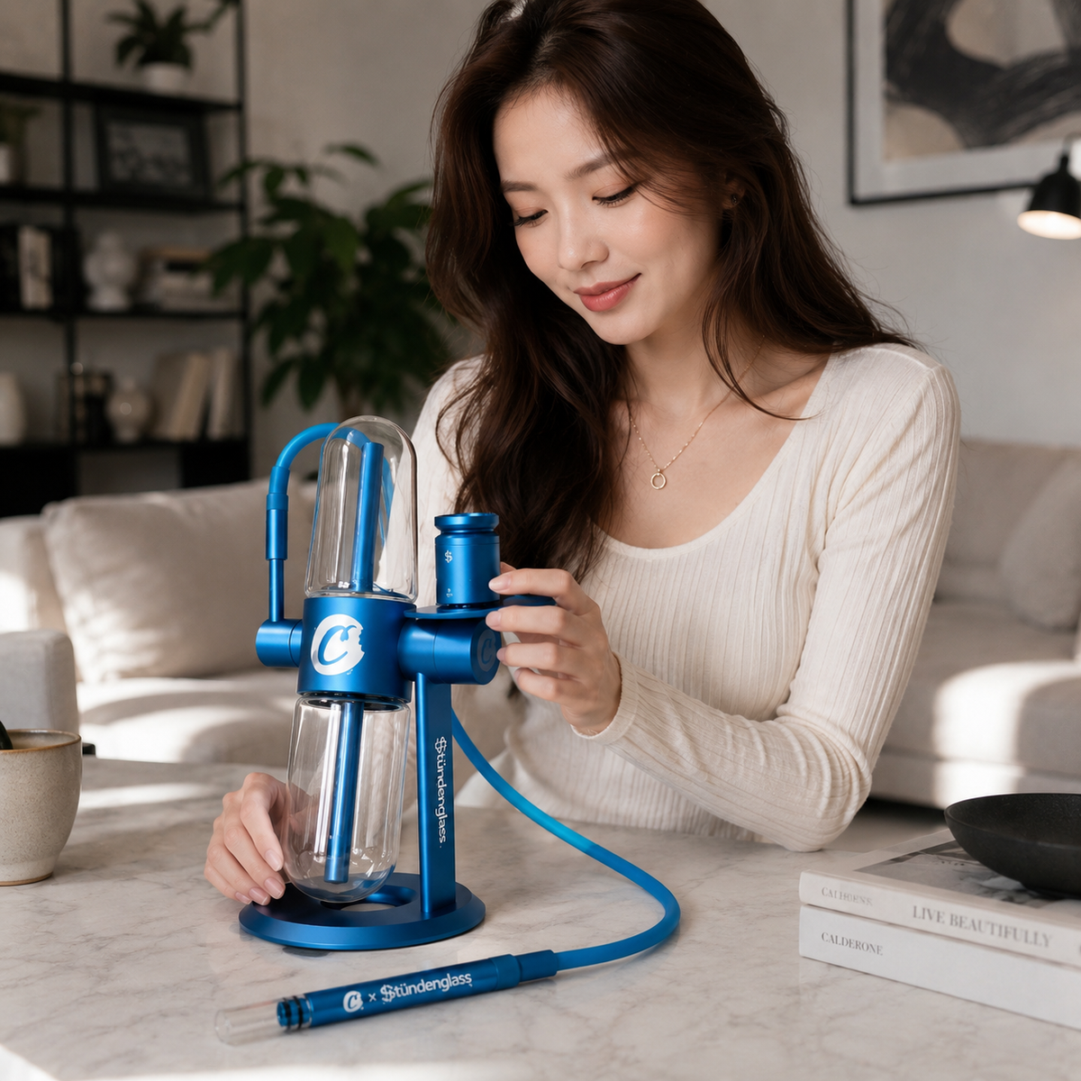 Gravity Hookah Bong Water Pipe 360 Rotating Cookies Gravity Bong