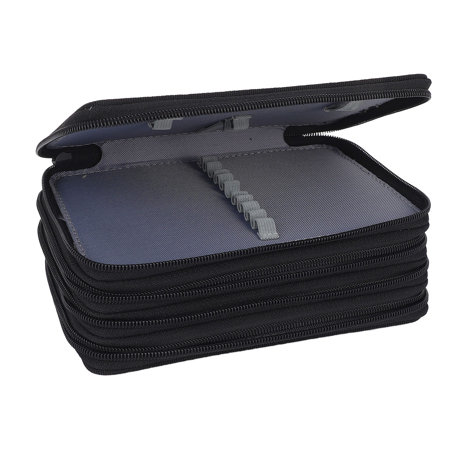 Oxford Pencil Bag 4 Compartments Large Capacity Easy To Access Oxford Cloth