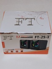 Speaker FT-25-1 Mini 2.0 USB Speaker 2 Pack LED Speakers