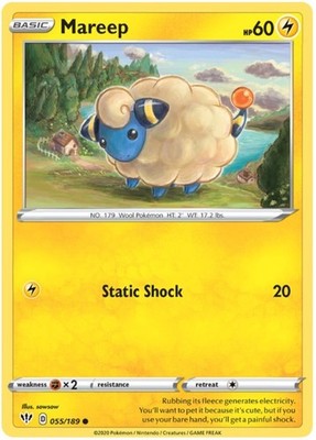 Mareep - 055/189 - Common - Lightly Played