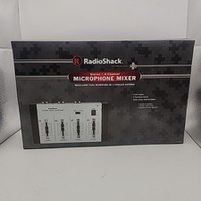 Microphone Mic Mixer RadioShack 32-2056 Stereo 4 Channel Inputs