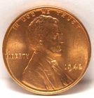 USA, 1942-P Lincoln Cent, KM132, Red BU, NR, 1-23