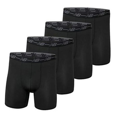 Men's Mesh 5'' No-FLY Boxer Brief (4-Pack) 5X-Large Black/Black/Black/Black