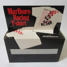MARLBORO ® Cigarettes RACING TEAM © 1990 - White - T Shirt - New In Sealed BOX