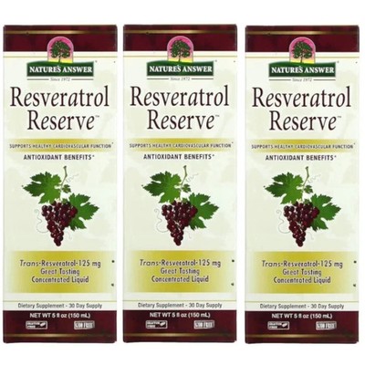Nature s Answer Resveratrol Reserve 5 fl.oz Each (Pack of 3)