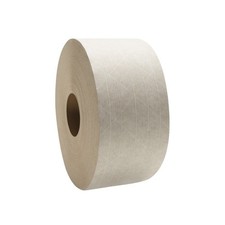 Reinforced Water Activated Gum Tape 2.83"x150 Yards Kraft Paper 5 Rls White