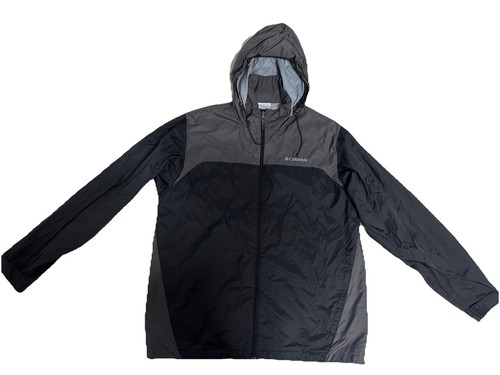 Columbia Sportswear Windbreaker Men’s Large Hooded Full Zip Rain Jacket
