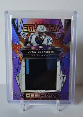 2024 Panini Obsidian Rookie Eruption Materials Ja'Tavion Sanders #/49 #ERM-JSS