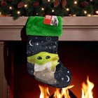 Star Wars The Mandalorian Baby Yoda Christmas Stocking Disney 15" NEW
