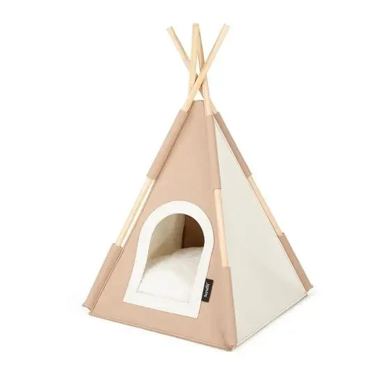 Scruffs Stockholm Felt Teepee Cat Bed in Tan
