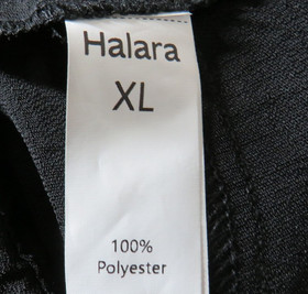 Halara Black Woven Ruffled Cap Sleeve Front Lace Up Jumpsuit With Pockets Sz XL