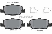 1 X Bremsbelagsatz BremsbeläGe Textar 2466401 FüR Toyota