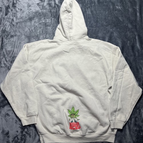 Killer Acid Hoodie Size XL Drug Test Graphic Beige Streetwear Sweatshirt - Picture 8 of 10