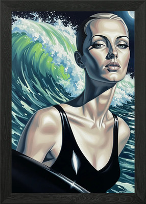 Copy of LE VISAGE DE LA VAGUE (The  Framed Wall Art Poster Canvas Print Picture
