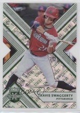 2018 Elite Extra Edition Status Emerald Die-Cut 27/49 Travis Swaggerty #9 8k4
