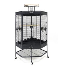 Flyline Play Top Corner Bird Cage for Finch Budgie Cockatiel