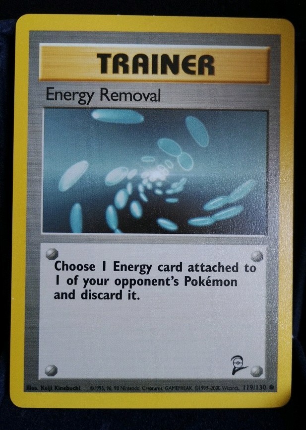 Pokémon TCG-Energy Removal #119/130-Base Set 2-English NM