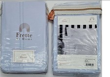 Frette Tiber Hemstitch Euro Pillow Shams Light Blue Set of 2 Shams NEW JL925024