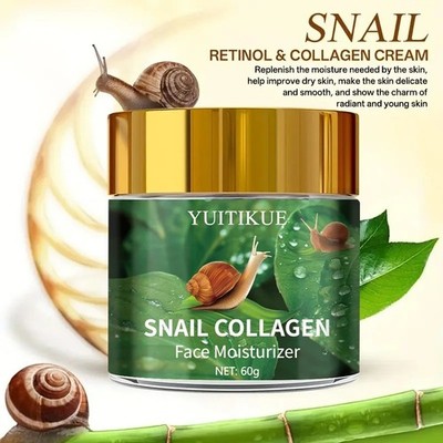 Snail Mucin Cream 60g Retinol & Collagen, Lift & Moisturize, Reduce Wrinkles