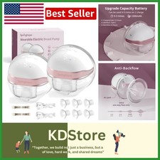 Effortless Hands-Free Breast Pump - Adjustable Suction  Leak-Proof Design