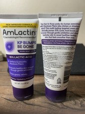 2 AmLactin KP Bumps Be Gone 15 Lactic Acid AHA Cream Fragrance-Free 3 oz SEALED