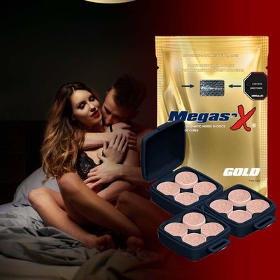 Megas'X Gold 12 Pills Delay Ejaculation Climax Control Stamina Timing