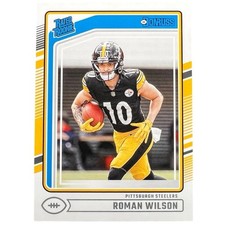 2024 Donruss Football Rated Rookies 348 Roman Wilson Panini Pittsburgh Steelers