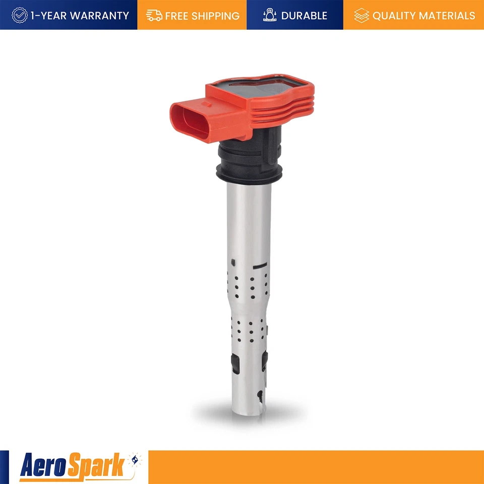 Bobina de ignição e vela de ignição Denso Platinum para 2010-2012 Audi Q5 3.2L V6 UF529 - Imagem 2 de 4