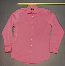 Men Seidensticker shirt red cotton 38/M/46