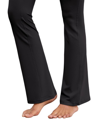 Flare Yoga Pants with Pockets for Women Wide Leg Tummy Control Flared Workout... - Picture 5 of 7