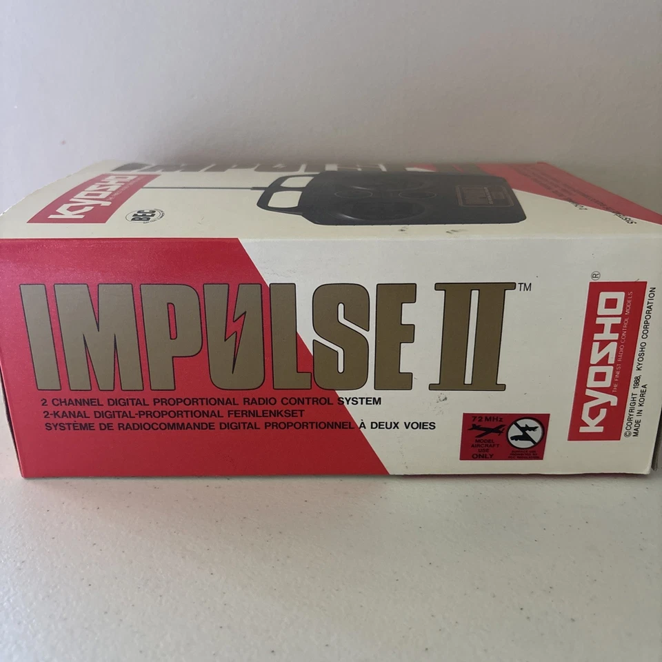 NOS KYOSHO RC IMPULSE II RADIO CONTROL SYSTEM 1988 HOBBICO AIRCRAFT USE NEW - Image 3 of 4