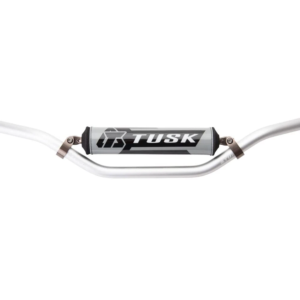 Tusk T-10 Aluminum 7/8" Handlebar KX High Bend Silver For Suzuki RM370 1976-1977 — 第 4/4 张图片