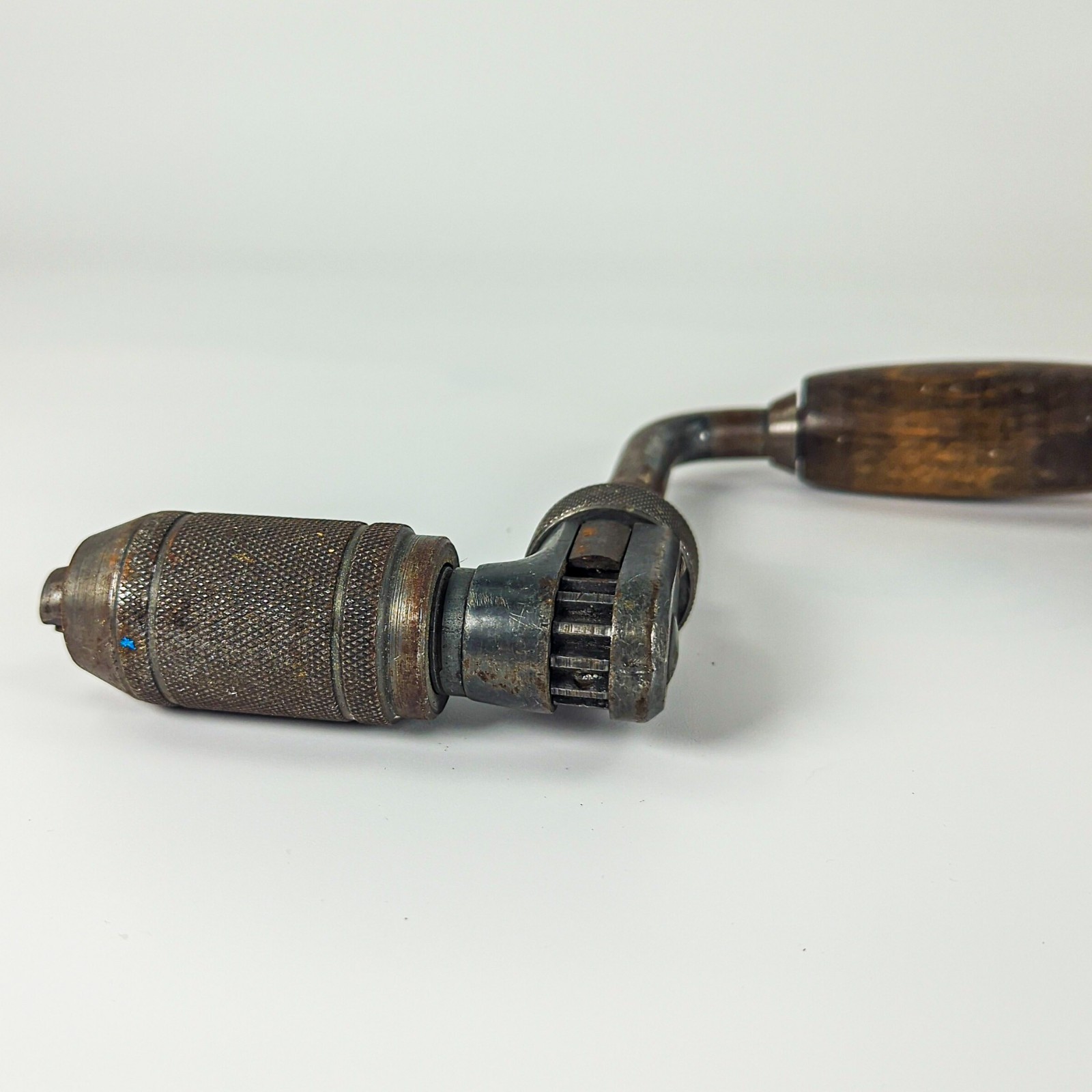 Vintage - Stanley - Hand Ratcheting, Reversible Bit Brace Drill - 10" image 6