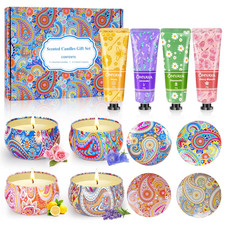 Gift Baskets for Women - Scented Candles Gift Set Hand Lotion Cream Set, Chris