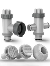 SUMMERBUDDY Above Ground Pool Pump Parts Kit w/ Valves Nozzle Strainer Adapter