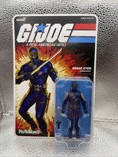 SUPER7 HASBRO GI JOE ReAction SNAKE EYES CARTOON VER. 3.75'' ACTION FIGURE MOSC