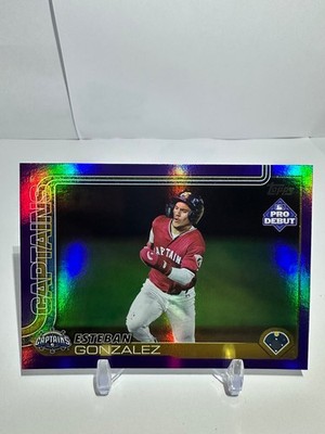 2025 Topps Pro Debut - Esteban Gonzalez #PD-117 Purple Foil /299 (RC)
