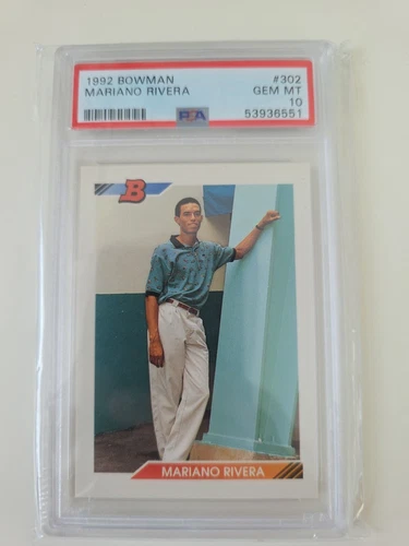 1992 Bowman: #302 Mariano Rivera Rookie PSA 10 GEM MINT
