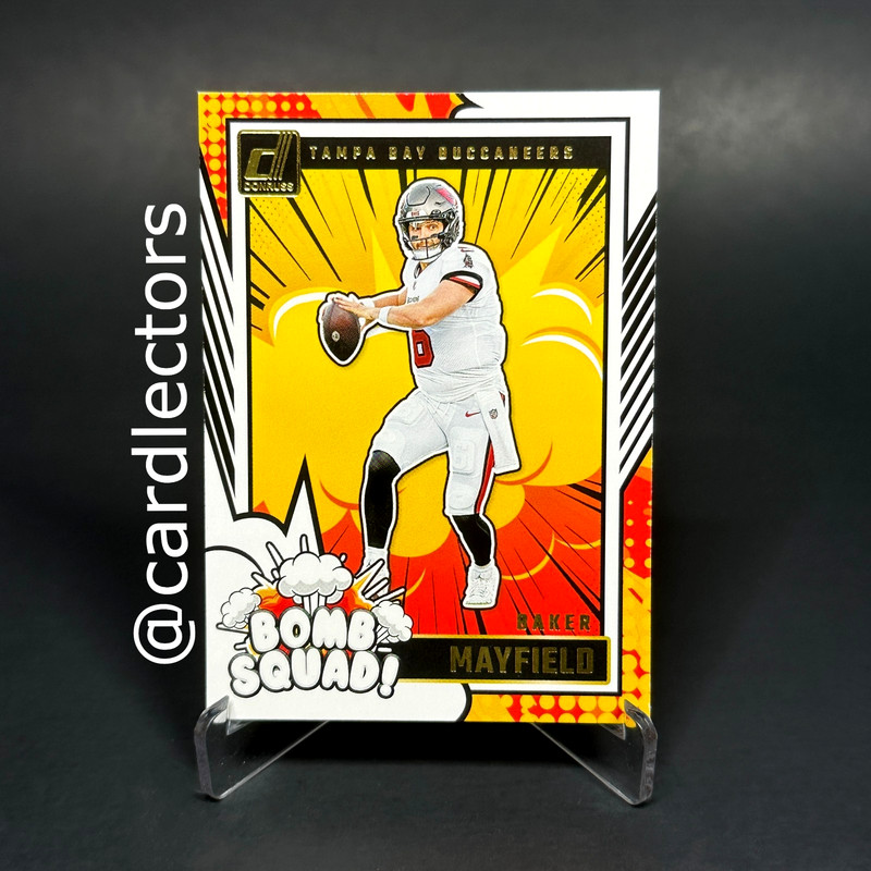 2024 Panini Donruss Football BAKER MAYFIELD Bomb Squad #14 Tampa Bay BUCCANEERS