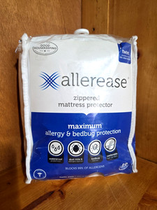 AllerEase Waterproof Allergy Protection Zippered Mattress Protector Twin