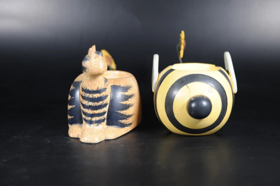 Portavelas Yankee Candle Company para gatos, abejorro, girasoles, Ellen Krans Foto 2 de 4