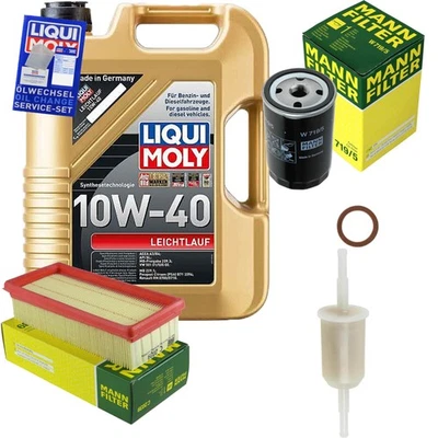 LIQUI MOLY, MANN-FILTER MANN-FILTER Inspektionspaket 5 L LIQUI MOLY 10W-40 für VW Golf II 1.6 1.8i Cat