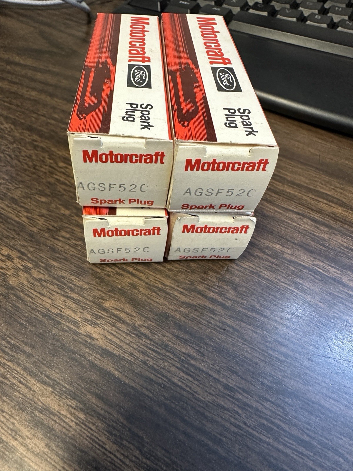NEW NOS Ford Motorcraft AGSF52C, Spark Plugs Set of 4