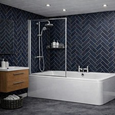 Shower Wall Panels 1m x 2.4m Waterproof Bathroom PVC Wet Wall Cladding 10mm