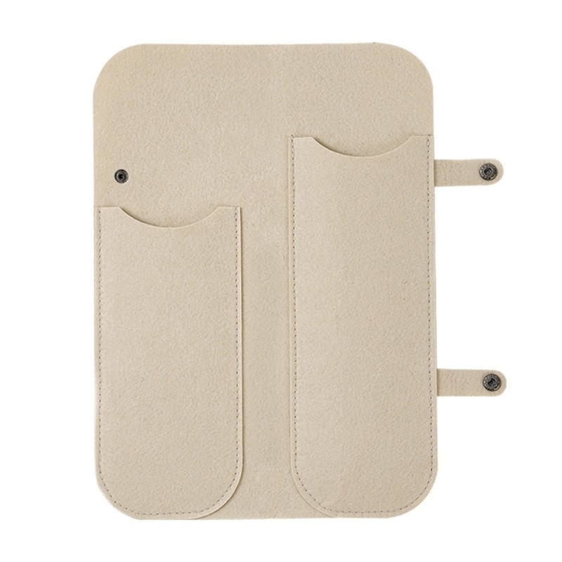 Foldable Felt Pouch Curling Iron Protector Travel Essential Portable Storage Bag