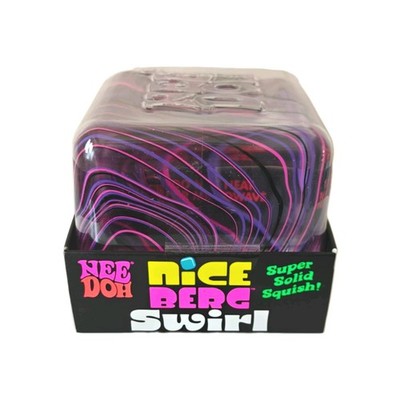 NeeDoh lila & rosa schöner Berg Swirl riesiger Würfel XL 100 % authentisch - KOSTENLOSER VERSAND  