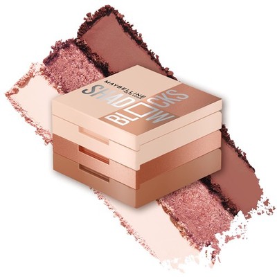Maybelline New York Shadow Blocks High Pigment Eyeshadow Trio Palette 0.08 Oz