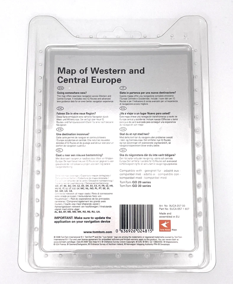 TomTom SD-Karte Europa 8.15 für Go (520*) 530 720 730 920 930 7000 TMC Traffic - Bild 3 von 3