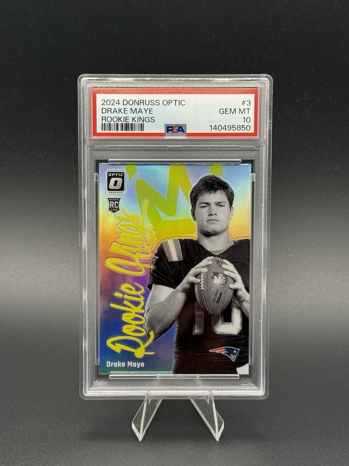 2024 Panini Donruss Optic - Rookie Kings Drake Maye #3 (RC) - PSA 10